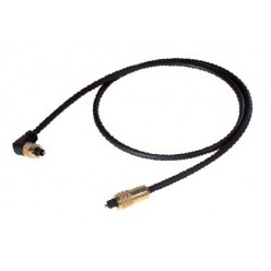 PROEL STAGE PTMMLU1 kabel cyfrowy POF Ø 6 mm. z TOSLINK - TOSLINK kątowy, pozłacane złącza, dł. 1m